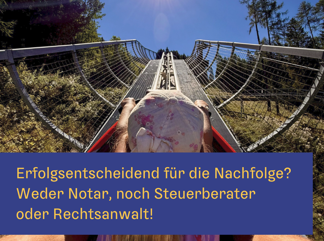 Erst die Vision, dann der Notar: Was erfolgreiche Unternehmensnachfolge wirklich ausmacht.